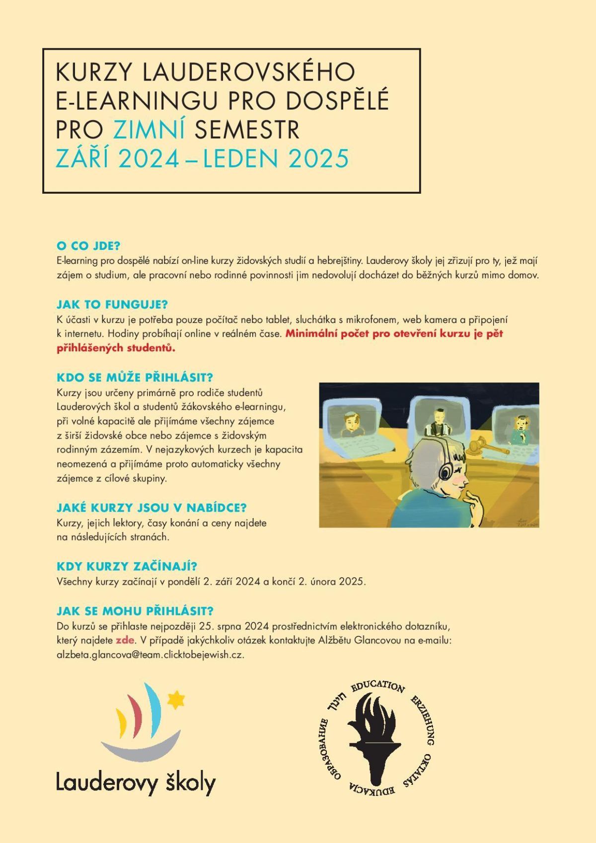 E-škola – zápis kurzů