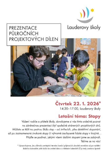 Prezentace půlročního projektu "Stopy"